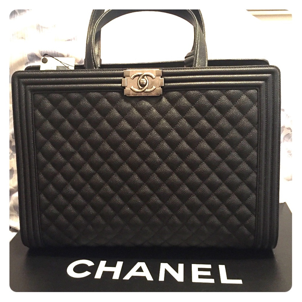 Chanel boy bag quilted - large shopper